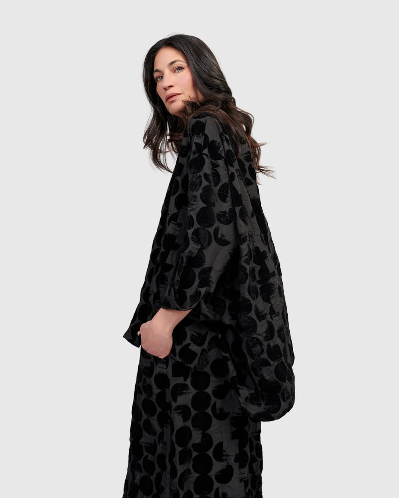 Alembika Flocked Oversized Shirt | Crescent