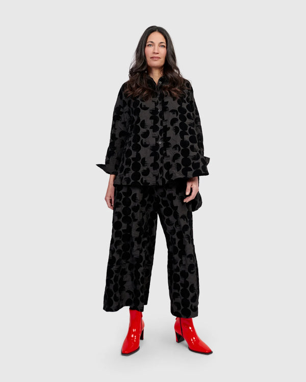 Alembika Flocked Oversized Shirt | Crescent