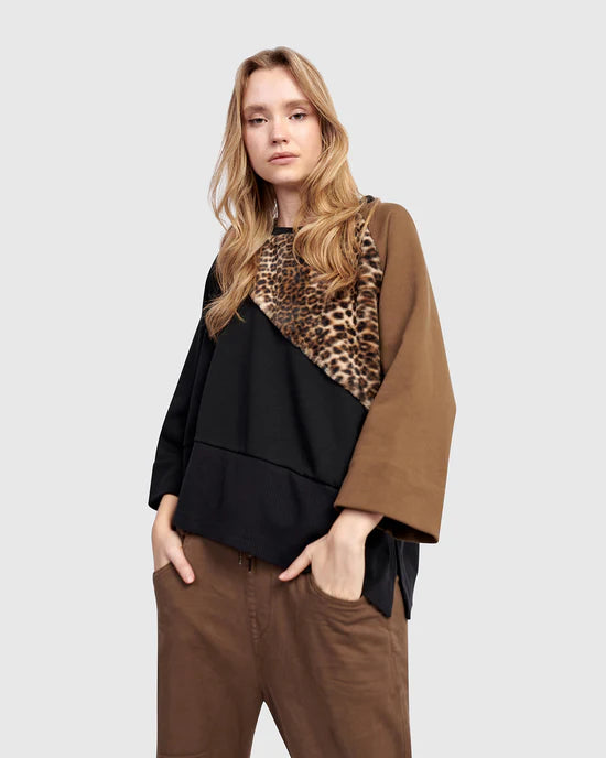 Alembika Urban Wildling Crewneck Top | Mix