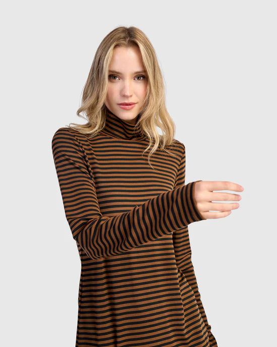 Alembika Urban Slim Turtleneck Tunic | Honey
