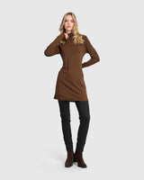 Alembika Urban Slim Turtleneck Tunic | Honey