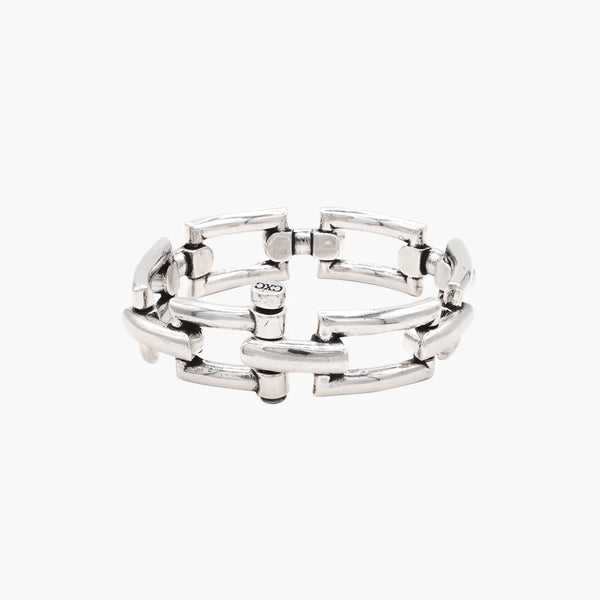 CXC Argamel Shackle Bracelet | Silver
