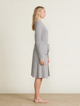 Barefoot Dreams CozyChic Lite® Ribbed Robe | Dove Gray