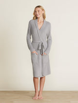 Barefoot Dreams CozyChic Lite® Ribbed Robe | Dove Gray