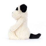 Jellycat Bashful Rufferty Black & Cream Puppy | Medium