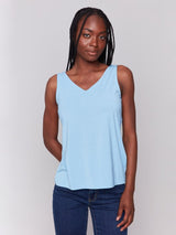 Charlie B Reversible Bamboo Cami -Bluebell