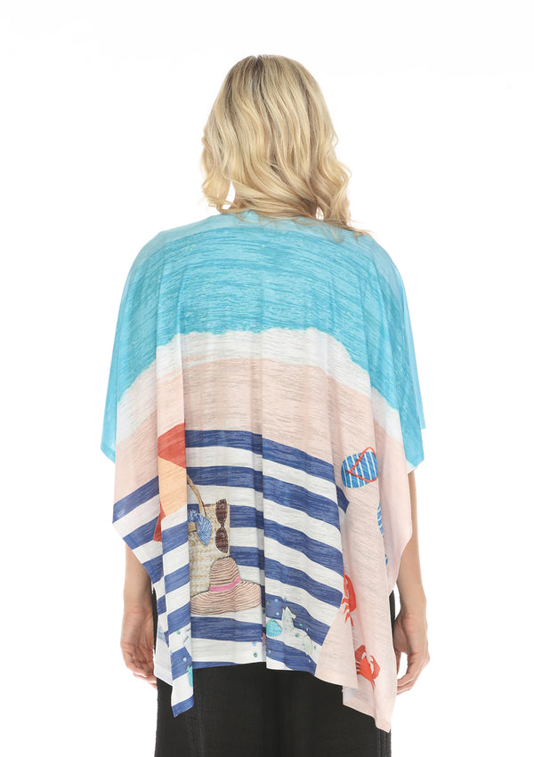 Inoah White Burnout Stay Cool Shawl
