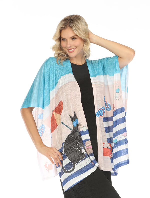 Inoah White Burnout Stay Cool Shawl
