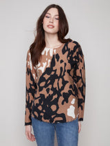 Charlie B Printed Reversible Sweater | Spots