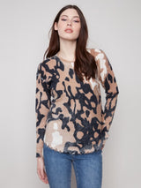 Charlie B Printed Reversible Sweater | Spots