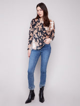 Charlie B Printed Reversible Sweater | Spots