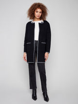 Charlie B Solid Cardigan | Black