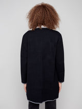 Charlie B Solid Cardigan | Black