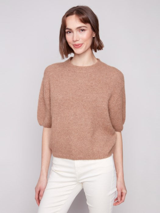 Charlie B Elbow Sleeve Ballon Shape Sweater | Sesame