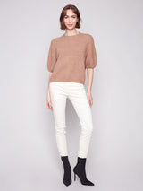 Charlie B Elbow Sleeve Ballon Shape Sweater | Sesame