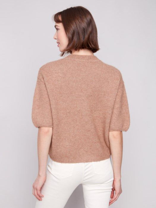 Charlie B Elbow Sleeve Ballon Shape Sweater | Sesame