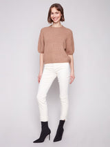 Charlie B Elbow Sleeve Ballon Shape Sweater | Sesame