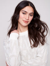 Charlie B Jacquard Crew Neck Sweater | Brave