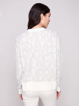 Charlie B Jacquard Crew Neck Sweater | Brave