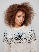Charlie B Après-Ski Jacquard Crew Neck Sweater | Black