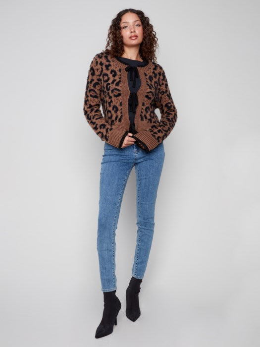 Charlie B Bow Tie Front Cardigan | Animal