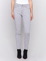 Charlie B Soft Skinny Denim Pant-Grey