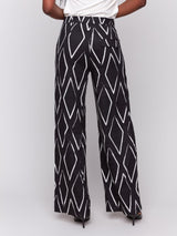 Charlie B Printed Linen-Blend Pants | Diamonds