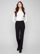 Charlie B Gusty Crepe Flare Pant | Black