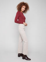Charlie B Straight Leg Corduroy Pant | Oat