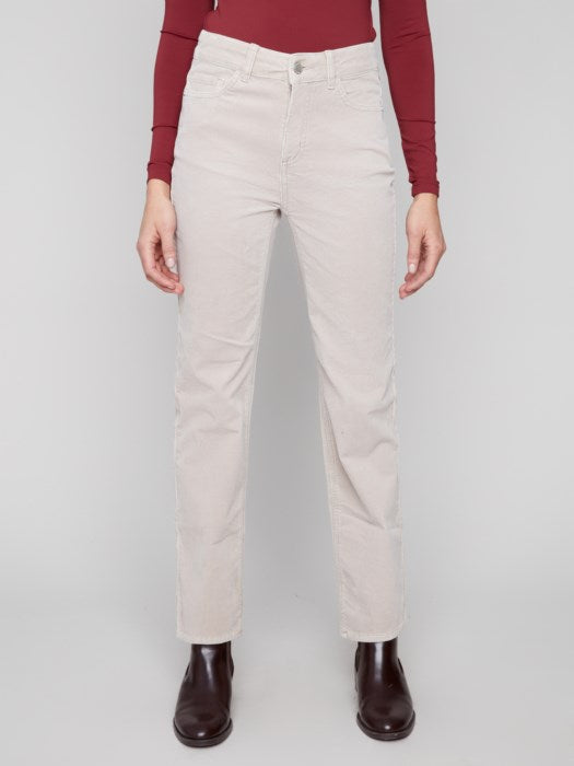 Charlie B Straight Leg Corduroy Pant | Oat