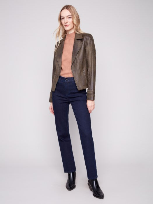 Charlie B Vintage Faux Leather Jacket | Spruce