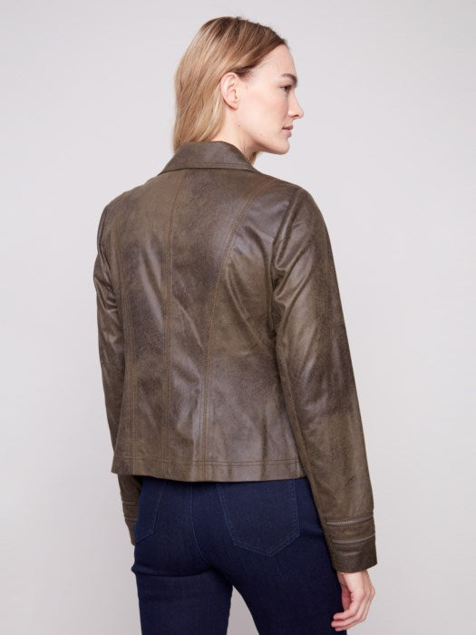 Charlie B Vintage Faux Leather Jacket | Spruce