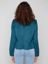 Charlie B Vintage Faux Leather Jacket | Evergreen