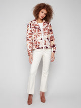 Charlie B Sherpa Flocked Fleece Short Jacket | Cabernet