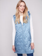 Charlie B Pearlized Long Vest | Oxford
