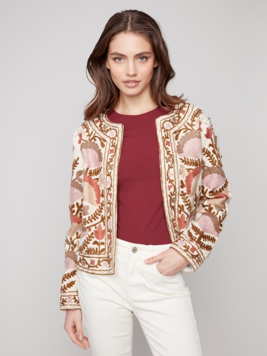 Charlie B Edge to Edge Embroidered Jacket | Ceremony