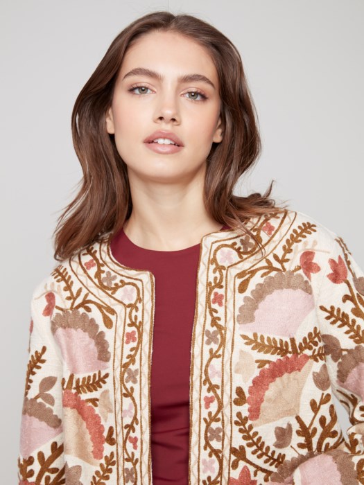 Charlie B Edge to Edge Embroidered Jacket | Ceremony