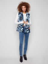 Charlie B Sherpa Flocked Fleece Vest Jacket | Oxford
