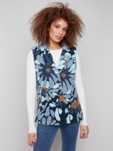 Charlie B Sherpa Flocked Fleece Vest Jacket | Oxford
