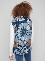 Charlie B Sherpa Flocked Fleece Vest Jacket | Oxford