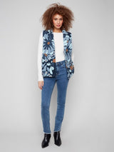 Charlie B Sherpa Flocked Fleece Vest Jacket | Oxford