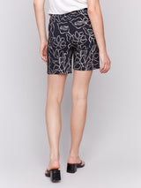 Charlie B Printed Pull-On Stretch Shorts | Corolla