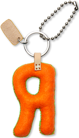 Consuela Orange Felt Charm R