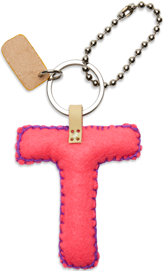 Consuela Pink Felt Charm T