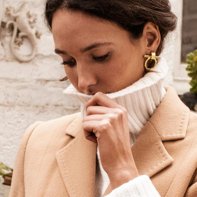 CXC Omega Earrings | Gold