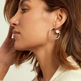 CXC Volute Hoop Earrings | Silver