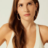 CXC Oribt Hoop Earrings | Silver