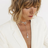 CXC Key Sliding Necklace | Silver