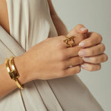 CXC Mini Omega Ring Gold