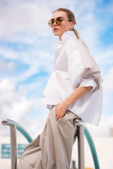 Planet Cotton Balloon Sleeve Shirt